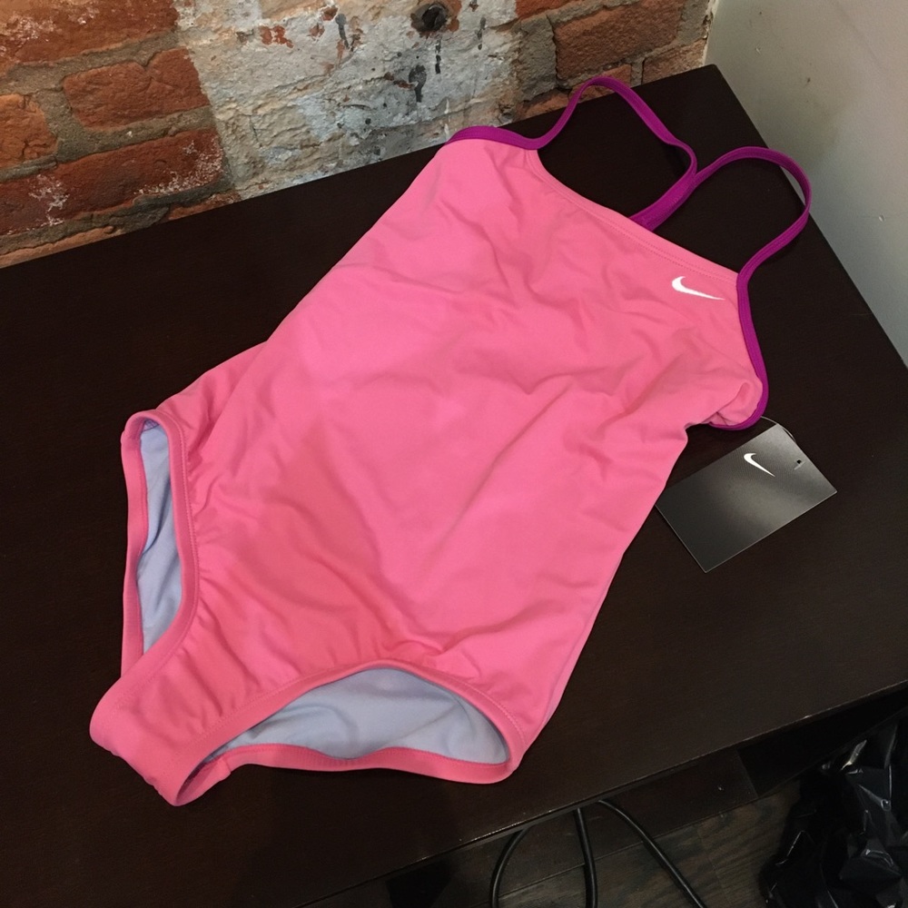 Nike Solid Racerback One-Piece Swimsuit